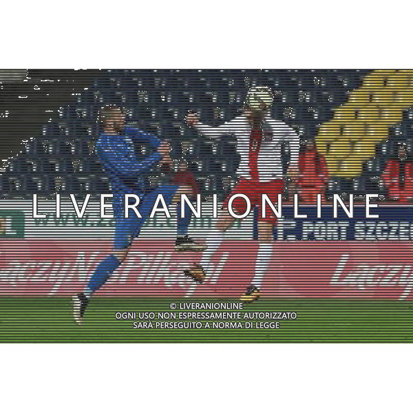 SZCZECIN, 23.03.2016 TURNIEJ CZTERECH NARODOW POLSKA U20 - WLOCHY U20 UNDER-20 FOUR NATIONS TOURNAMENT POLAND - ITALY NZ STRZAL JAKUBA ARAKA, Z LEWEJ LORENZO VENUTI / SHOOT OF JAKUB ARAK, LEFT LORENZO VENUTI FOT. KRZYSZTOF CICHOMSKI / NEWSPIX.PL --- Newspix.pl *** Local Caption *** www.newspix.pl mail us: info@newspix.pl call us: 0048 022 23 22 222 --- Polish Picture Agency by Ringier Axel Springer Poland/ AGENZIA ALDO LIVERANI SAS - ITALY ONLY EDITORIAL USE ONLY - TORNEO CALCIO QUATTRO NAZIONI POLONIA U20 - ITALIA U20 A SZCZECIN , 2016/03/23