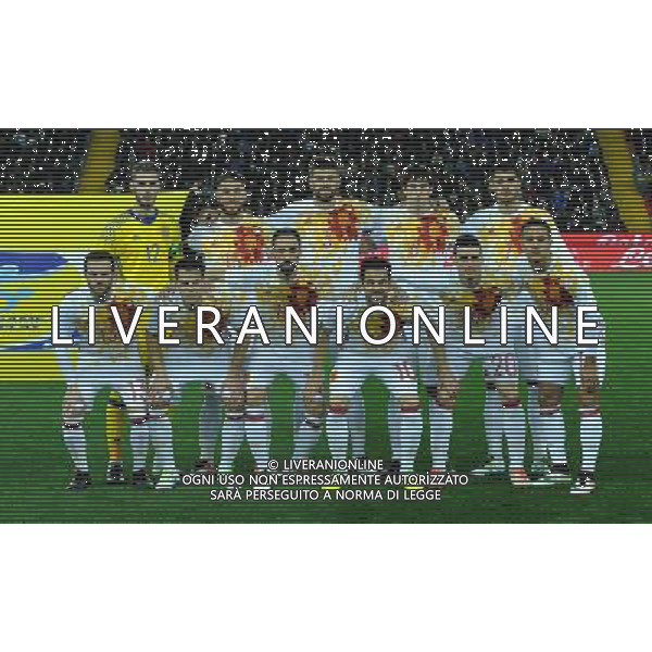 Amichevole Udine - 24.03.2016 Italia-Spagna Nella Foto:spagna squadra formazione de gea,juanfran,pique\',sergio ramos,azpilicueta,fabregas,dominguez mikel,thiago alcantara,mata,aduriz,morata /Ph.Vitez-Ag. Aldo Liverani