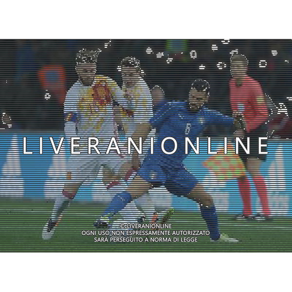 Amichevole Udine - 24.03.2016 Italia-Spagna Nella Foto: antonio candreva e sergio ramos /Ph.Vitez-Ag. Aldo Liverani