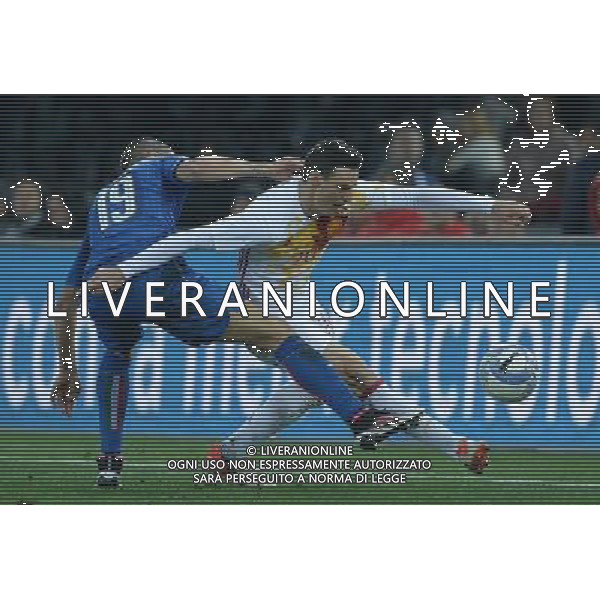 Amichevole Udine - 24.03.2016 Italia-Spagna Nella Foto:bonucci leonardo e aduriz /Ph.Vitez-Ag. Aldo Liverani