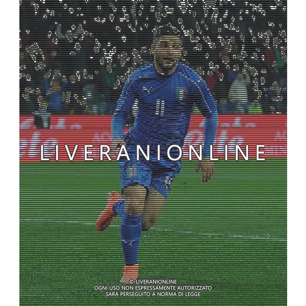 Amichevole Udine - 24.03.2016 Italia-Spagna Nella Foto: esultanza dopo il gol di lorenzo insigne /Ph.Vitez-Ag. Aldo Liverani