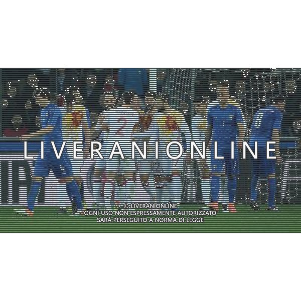 Amichevole Udine - 24.03.2016 Italia-Spagna Nella Foto:aduriz esultanza dopo il gol /Ph.Vitez-Ag. Aldo Liverani