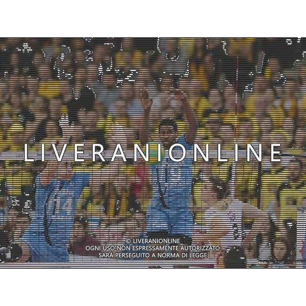 24.03.2016 LODZ , ATLAS ARENA SIATKOWKA MEZCZYZN, VOLLEYBALL MENS\'S CEV LIGA MISTRZOW (CEV CHAMPIONS LEAGUE MECZ (GAME) PGE SKRA BELCHATOW - ZENIT KAZAN NZ ALEXANDER GUTSALYUK , SERGEY BAGREY , MARIUSZ WLAZLY FOTO RADOSLAW JOZWIAK / CYFRASPORT/NEWSPIX.PL --- Newspix.pl AG ALDO LIVERANI SAS ONLY ITALY *** Local Caption *** www.newspix.pl mail us: info@newspix.pl call us: 0048 022 23 22 222 --- Polish Picture Agency by Ringier Axel Springer Poland