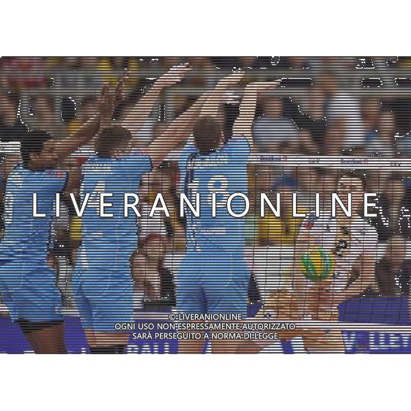 2016.03.24 Lodz Atlas Arena Siatkowka mezczyzn Liga Mistrzow 2016 PGE Skra Belchatow - Zenit Kazan N/z Wilfredo LEON VENERO Alexander GUTSALYUK Aleksander Gutsaljuk Maxim MIKHAILOV Maksim Michajlow WLAZLY Mariusz Foto Lukasz Laskowski / PressFocus/NEWSPIX.PL 2016.03.24 Lodz Men volleyball 2016 CEV DenizBank Volleyball Champions League PGE Skra Belchatow - Zenit Kazan Wilfredo LEON VENERO Alexander GUTSALYUK Aleksander Gutsaljuk Maxim MIKHAILOV Maksim Michajlow WLAZLY Mariusz Credit: Lukasz Laskowski / PressFocus --- Newspix.pl AG ALDO LIVERANI SAS ONLY ITALY *** Local Caption *** www.newspix.pl mail us: info@newspix.pl call us: 0048 022 23 22 222 --- Polish Picture Agency by Ringier Axel Springer Poland
