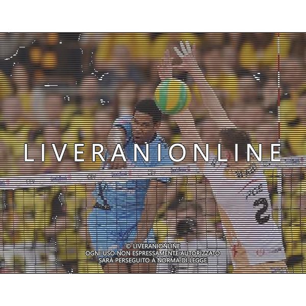 2016.03.24 Lodz Atlas Arena Siatkowka mezczyzn Liga Mistrzow 2016 PGE Skra Belchatow - Zenit Kazan N/z Wilfredo LEON VENERO Foto Lukasz Laskowski / PressFocus/NEWSPIX.PL 2016.03.24 Lodz Men volleyball 2016 CEV DenizBank Volleyball Champions League PGE Skra Belchatow - Zenit Kazan Wilfredo LEON VENERO Credit: Lukasz Laskowski / PressFocus --- Newspix.pl AG ALDO LIVERANI SAS ONLY ITALY *** Local Caption *** www.newspix.pl mail us: info@newspix.pl call us: 0048 022 23 22 222 --- Polish Picture Agency by Ringier Axel Springer Poland