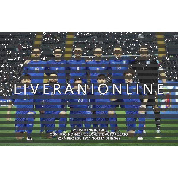 Amichevole Udine - 24.03.2016 Italia-Spagna Nella Foto:Italia Squadra Formazione Parolo,Astori,Pelle\',Thiago Motta,Bonucci,Buffon,Florenzi,Candreva,Giaccherini,Eder,Darmian /Ph.Vitez-Ag. Aldo Liverani