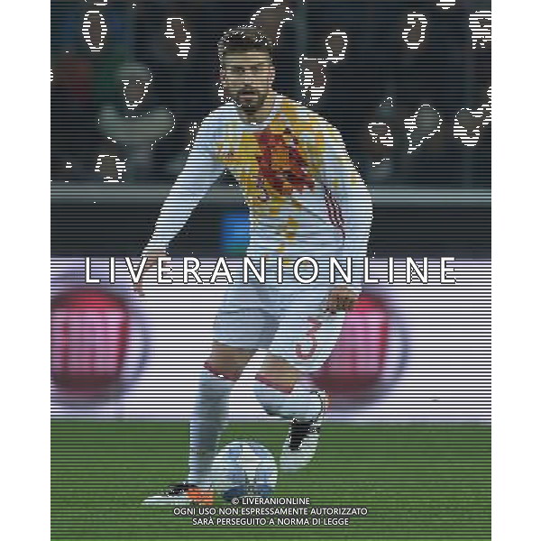 Amichevole Udine - 24.03.2016 Italia-Spagna Nella Foto:Gerard Pique Bernabeu /Ph.Vitez-Ag. Aldo Liverani