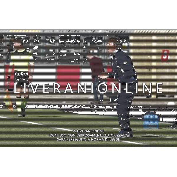 RIMINI vs CARRARESE, Campionato di Calcio Lega Pro, Girone B, 28» giornata, 24/03/2016, nella foto: L\'ALLENATORE LEONARDO ACORI, ©Claudio Zamagni/ Agenzia Aldo Liverani s.a.s.