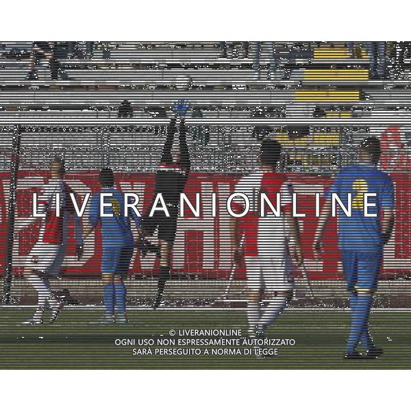 RIMINI vs CARRARESE, Campionato di Calcio Lega Pro, Girone B, 28» giornata, 24/03/2016, nella foto: FERRARI LEONARDO, IN AZIONE, ©Claudio Zamagni/ Agenzia Aldo Liverani s.a.s.