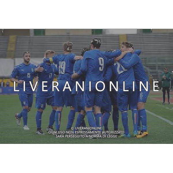 UEFA Under 19 Championship Elite Round Group 2 Padova - 25.03.2016 Israele-Italia Nella Foto:esultanza di gianfilippo felicioli con i compagni /Ph.Vitez-Ag. Aldo Liverani