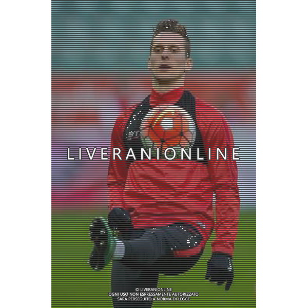 Polska Wroclaw 25.03.2016 Pilka nozna trening reprezentacji Polski przed jutrzejszym towarzyskim meczem Polska - Finlandia Nz Arkadiusz Milik Fot. Sebastian Borowski / Newspix.pl Football Polish national team training tomorrows friendly match Poland - Finland /Agenzia Aldo Liverani s.a.s./ONLY ITALY-EDITORIAL USE ONLY