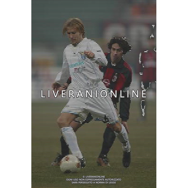 Milan-Lazio 10/01/2002 Coppa Italia gara di andata nella foto gaizka mendieta/albertini demetrio foto Aldo Liverani/farabolafoto