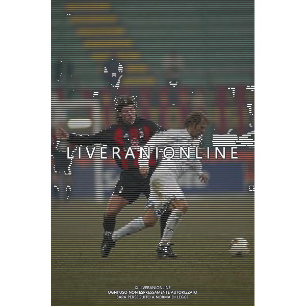 Milan-Lazio 10/01/2002 Coppa Italia gara di andata nella foto mendieta/donati foto Aldo Liverani