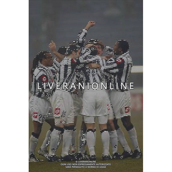 MILAN - JUVENTUS 23/01/2002 COPPA ITALIA NELLA FOTO ESULTANZA JUVENTUS FOTO ALDO LIVERANI