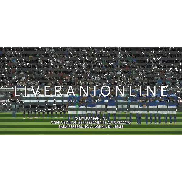 Amichevole Monaco di Baviera - 29.03.2016 Germania-Italia Nella Foto:minuto di silenzio per la scomparsa di johan cruyff /Ph.Vitez-Ag. Aldo Liverani