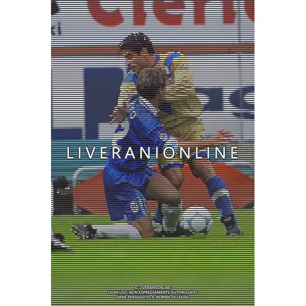 como - brescia 11/11/2001 coppa italia nella foto ESPOSITO E ARDITO fotoservizio aldo liverani