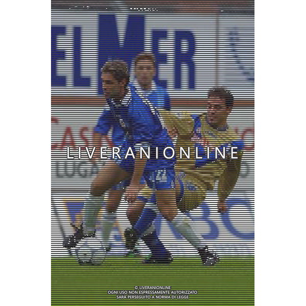 como - brescia 11/11/2001 coppa italia nella foto ARDITO e FILIPPINI ANTONIO fotoservizio aldo liverani