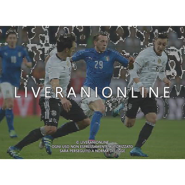 Amichevole Monaco di Baviera - 29.03.2016 Germania-Italia Nella Foto:bernardeschi fra hummels e ozil /Ph.Vitez-Ag. Aldo Liverani