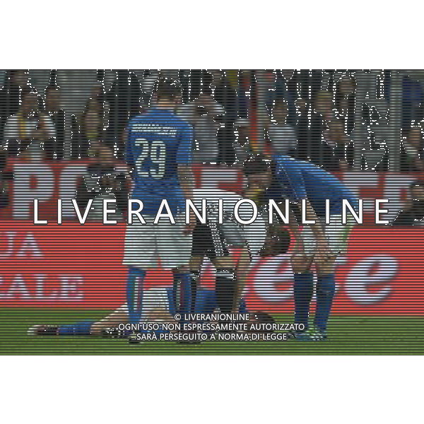 Amichevole Monaco di Baviera - 29.03.2016 Germania-Italia Nella Foto:infortunio bonucci leonardo /Ph.Vitez-Ag. Aldo Liverani