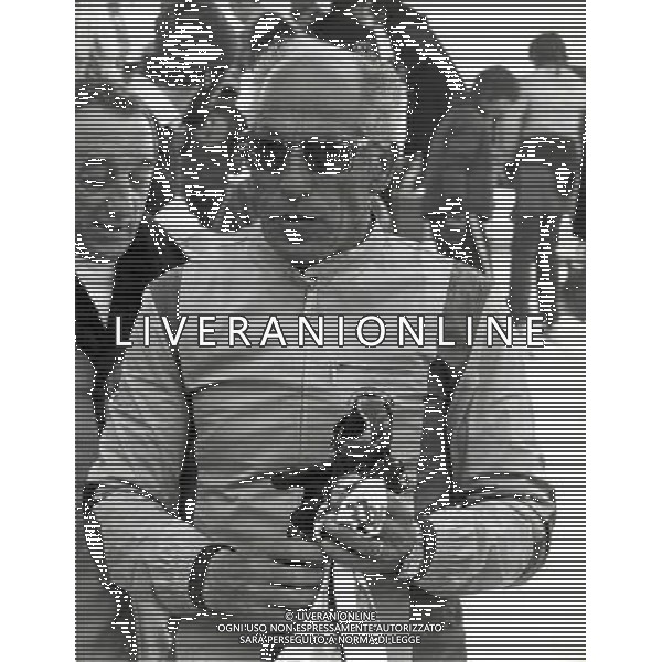 Zeno Colo\' sciatore alpino italiano, primatista mondiale del chilometro lanciato e campione mondiale e olimpico negli anni 1950 - Retrospettiva nella foto nel 1972 ©Archivio / AGENZIA ALDO LIVERANI SAS