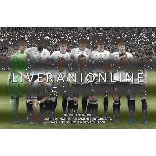 Amichevole Monaco di Baviera - 29.03.2016 Germania-Italia Nella Foto:Germania Squadra Formazione Ter Stegen,Mustafi,Hector,Rudy,Hummels,Ozil,Muller,Rudiger,Kroos,Gotze,Draxler /Ph.Vitez-Ag. Aldo Liverani