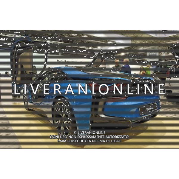 31.03.2016 Poznan Miedzynarodowe Targi Poznanskie Motor Show 2016 N/z BMW i8 fot. Pawel Jaskolka/NEWSPIX.PL International Poznan Trades POZNAN MOTO SHOW 2016 --- Newspix.pl AG ALDO LIVERANI SAS ONLY ITALY *** Local Caption *** www.newspix.pl mail us: info@newspix.pl call us: 0048 022 23 22 222 --- Polish Picture Agency by Ringier Axel Springer Poland