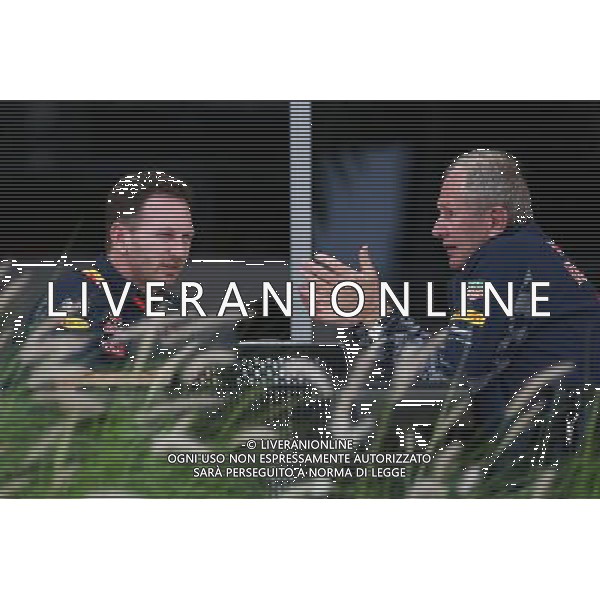(L to R): Christian Horner (GBR) Red Bull Racing Team Principal with Dr Helmut Marko (AUT) Red Bull Motorsport Consultant. 01.04.2016. Formula 1 World Championship, Rd 2, Bahrain Grand Prix, Sakhir, Bahrain, Practice Day AG ALDO LIVERANI SAS ONLY ITALY