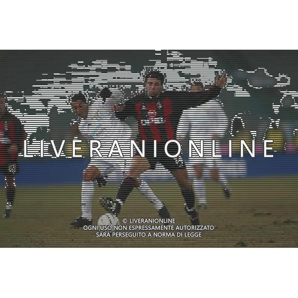 lazio-milan coppa italia 16/01/2002 nella foto jose mari e cesar foto aldo liverani
