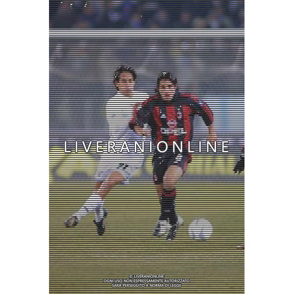 lazio-milan coppa italia 16/01/2002 nella foto gennaro gattuso e simone inzaghi foto aldo liverani