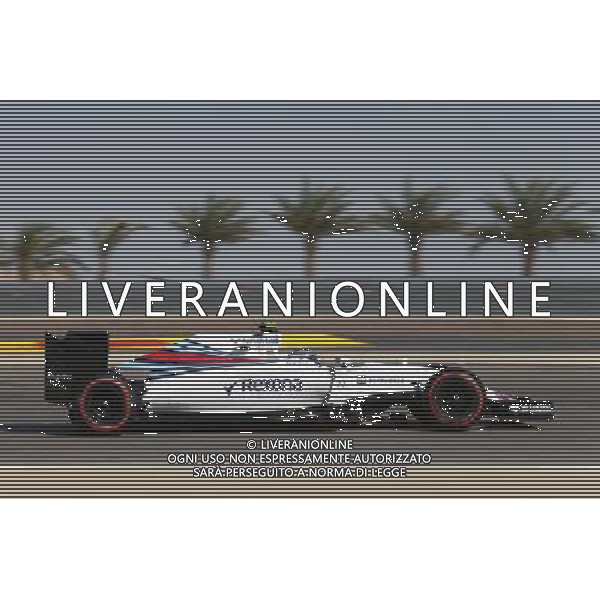 Valtteri Bottas (FIN) Williams FW38. 02.04.2016. Formula 1 World Championship, Rd 2, Bahrain Grand Prix, Sakhir, Bahrain, Qualifying Day. AG ALDO LIVERANI SAS ONLY ITALY