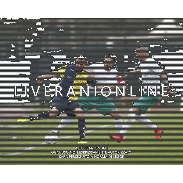 SANTARCANGELO vs TUTTOCUOIO, Campionato di Calcio Lega Pro, Girone B, 29» giornata, 02/04/2016, nella foto: UNA FASE DI GIOCO, DRUDI, FALIVENA, ©Claudio Zamagni/ Agenzia Aldo Liverani s.a.s.