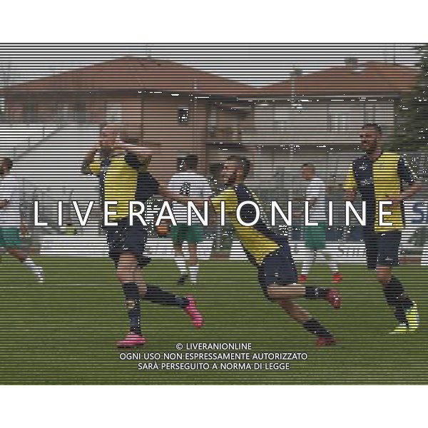 SANTARCANGELO vs TUTTOCUOIO, Campionato di Calcio Lega Pro, Girone B, 29» giornata, 02/04/2016, nella foto: L\'ESULTANZA, DI CARLO ILARI, ©Claudio Zamagni/ Agenzia Aldo Liverani s.a.s.