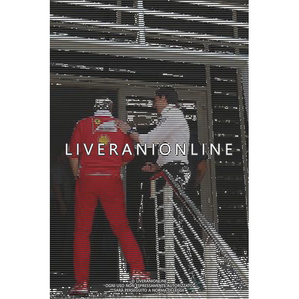Team principals \'meeting to discuss about the qualifying system. Toto Wolff (GER) Mercedes AMG F1 Shareholder and Executive Director and Maurizio Arrivabene (ITA), Team Principal, Scuderia Ferrari 03.04.2016. Formula 1 World Championship, Rd 2, Bahrain Grand Prix, Sakhir, Bahrain, Race Day. AG ALDO LIVERANI SAS ONLY ITALY