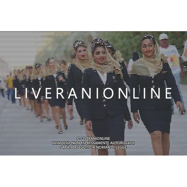 Grid girls. 03.04.2016. Formula 1 World Championship, Rd 2, Bahrain Grand Prix, Sakhir, Bahrain, Race Day. AG ALDO LIVERANI SAS ONLY ITALY