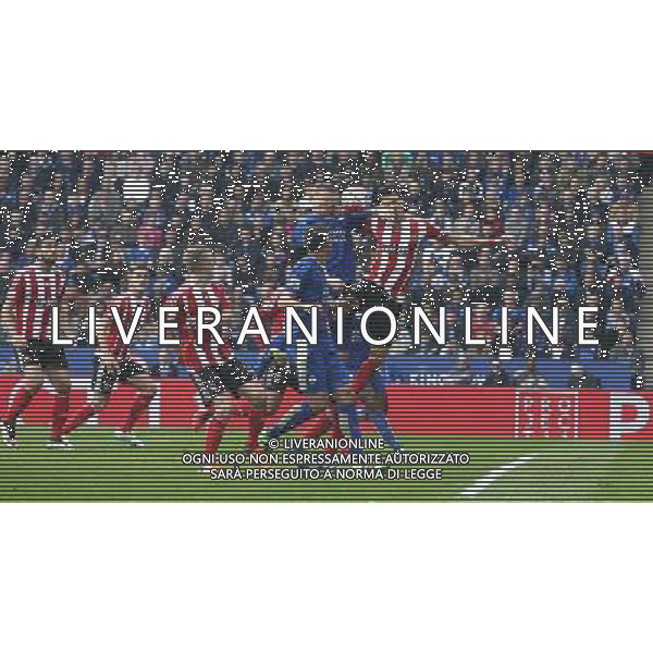 Leicester City\'s Robert Huth battles with Southampton\'s Jose Fonte Photographer Stephen White/CameraSport Football - Barclays Premiership - Leicester City v Southampton - Sunday 3rd April 2016 - King Power Stadium - Leicester © CameraSport - 43 Linden Ave. Countesthorpe. Leicester. England. LE8 5PG - Tel: +44 (0) 116 277 4147 - admin@camerasport.com - www.camerasport.com AG ALDO LIVERANI SAS ONLY ITALY