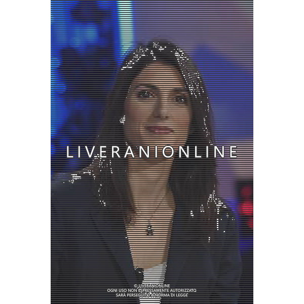 Virginia Raggi opsite della trasmissione TV \' Otto e Mezzo \' Roma - 06.04.2016 - nella foto: Virginia Raggi / Ph. Corradetti - Ag. Aldo Liverani sas/ AGENZIA ALDO LIVERANI SAS