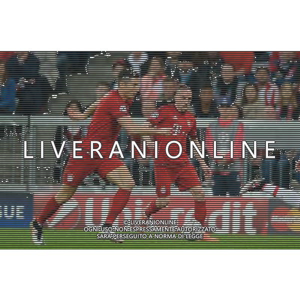 2016.04.05 Monachium Pilka nozna UEFA Champions League Liga Mistrzow 1/4 Finalu sezon 2015/2016 FC Bayern Monachium - SL Benfica N/Z Robert Lewandowski Franck Ribery Foto Pawel Andrachiewicz / Pressfocus 2016.04.05 Munich Football UEFA Champions League 1/4 season 2015/2016 FC Bayern Munich - Sport Lisboa e Benfica Robert Lewandowski Franck Ribery Photo Pawel Andrachiewicz / Pressfocus / NEWSPIX.PL --- Newspix.pl/ AGENZIA ALDO LIVERANI SAS - ITALY ONLY EDITORIAL USE ONLY - FC Bayern Monaco - SL Benfica UEFA Champions League 2015/2016 