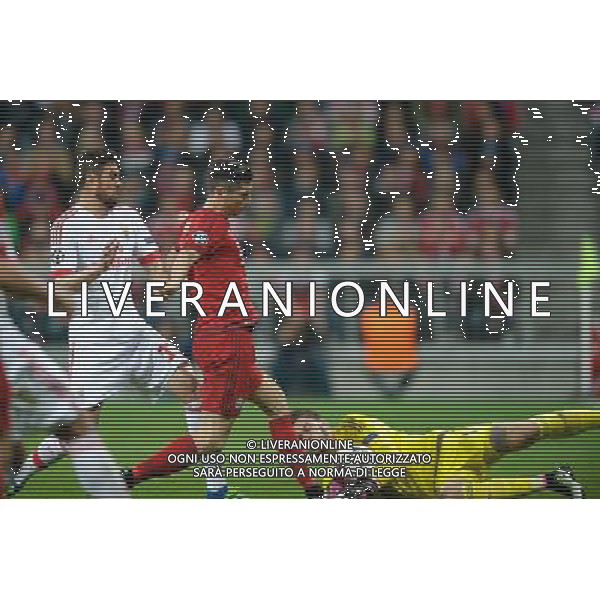 2016.04.05 Monachium Pilka nozna UEFA Champions League Liga Mistrzow 1/4 Finalu sezon 2015/2016 FC Bayern Monachium - SL Benfica N/Z Robert Lewandowski Foto Pawel Andrachiewicz / Pressfocus 2016.04.05 Munich Football UEFA Champions League 1/4 season 2015/2016 FC Bayern Munich - Sport Lisboa e Benfica Robert Lewandowski Photo Pawel Andrachiewicz / Pressfocus / NEWSPIX.PL --- Newspix.pl/ AGENZIA ALDO LIVERANI SAS - ITALY ONLY EDITORIAL USE ONLY - FC Bayern Monaco - SL Benfica UEFA Champions League 2015/2016 