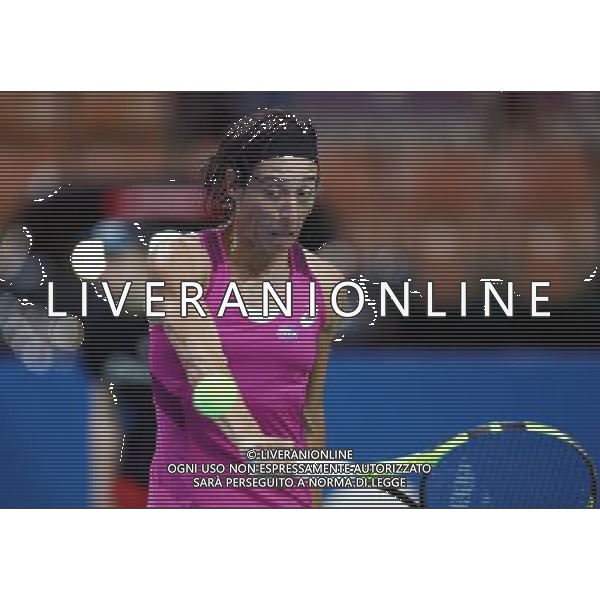 KATOWICE , HALA SPODEK 07.04.2016 SPORT TENIS KOBIETY TURNIEJ SINGLOWY WTA KATOWICE OPEN I RUNDA 1/8 FINALU FRANCESCA SCHIAVONE ( ITA ) - ALIZE CORNET ( FRA ) NZ FRANCESCA SCHIAVONE FOT MICHAL NOWAK / NEWSPIX.PL KATOWICE , HALA SPODEK 07.04.2016 TENNIS WOMAN SINGLES WTA INTERNATIONAL KATOWICE OPEN 1ST ROUND 1/8 FRANCESCA SCHIAVONE ( ITA ) - ALIZE CORNET ( FRA ) FRANCESCA SCHIAVONE MICHAL NOWAK / NEWSPIX.PL --- Newspix.pl / AGENZIA ALDO LIVERANI SAS - ITALY ONLY EDITORIAL USE ONLY 