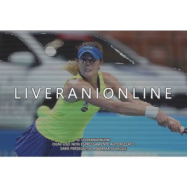 KATOWICE , HALA SPODEK 07.04.2016 SPORT TENIS KOBIETY TURNIEJ SINGLOWY WTA KATOWICE OPEN I RUNDA 1/8 FINALU FRANCESCA SCHIAVONE ( ITA ) - ALIZE CORNET ( FRA ) NZ ALIZE CORNET FOT MICHAL NOWAK / NEWSPIX.PL KATOWICE , HALA SPODEK 07.04.2016 TENNIS WOMAN SINGLES WTA INTERNATIONAL KATOWICE OPEN 1ST ROUND 1/8 FRANCESCA SCHIAVONE ( ITA ) - ALIZE CORNET ( FRA ) ALIZE CORNET MICHAL NOWAK / NEWSPIX.PL --- Newspix.pl / AGENZIA ALDO LIVERANI SAS - ITALY ONLY EDITORIAL USE ONLY 