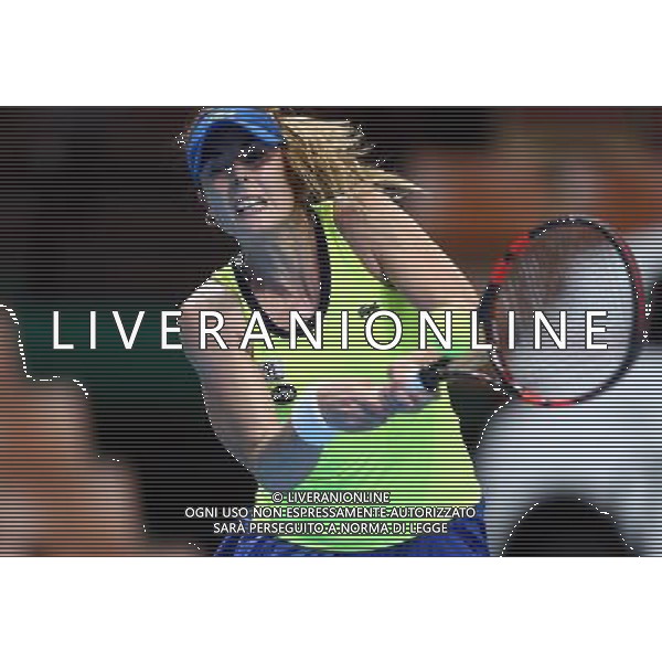KATOWICE , HALA SPODEK 07.04.2016 SPORT TENIS KOBIETY TURNIEJ SINGLOWY WTA KATOWICE OPEN I RUNDA 1/8 FINALU FRANCESCA SCHIAVONE ( ITA ) - ALIZE CORNET ( FRA ) NZ ALIZE CORNET FOT MICHAL NOWAK / NEWSPIX.PL KATOWICE , HALA SPODEK 07.04.2016 TENNIS WOMAN SINGLES WTA INTERNATIONAL KATOWICE OPEN 1ST ROUND 1/8 FRANCESCA SCHIAVONE ( ITA ) - ALIZE CORNET ( FRA ) ALIZE CORNET MICHAL NOWAK / NEWSPIX.PL --- Newspix.pl *** Local Caption *** www.newspix.pl mail us: info@newspix.pl call us: 0048 022 23 22 222 --- Polish Picture Agency by Ringier Axel Springer Poland / AGENZIA ALDO LIVERANI SAS - ITALY ONLY EDITORIAL USE ONLY 