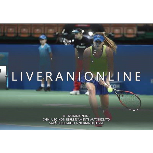 KATOWICE , HALA SPODEK 07.04.2016 SPORT TENIS KOBIETY TURNIEJ SINGLOWY WTA KATOWICE OPEN I RUNDA 1/8 FINALU FRANCESCA SCHIAVONE ( ITA ) - ALIZE CORNET ( FRA ) NZ ALIZE CORNET FOT MICHAL NOWAK / NEWSPIX.PL KATOWICE , HALA SPODEK 07.04.2016 TENNIS WOMAN SINGLES WTA INTERNATIONAL KATOWICE OPEN 1ST ROUND 1/8 FRANCESCA SCHIAVONE ( ITA ) - ALIZE CORNET ( FRA ) ALIZE CORNET MICHAL NOWAK / NEWSPIX.PL --- Newspix.pl *** Local Caption *** www.newspix.pl mail us: info@newspix.pl call us: 0048 022 23 22 222 --- Polish Picture Agency by Ringier Axel Springer Poland / AGENZIA ALDO LIVERANI SAS - ITALY ONLY EDITORIAL USE ONLY 