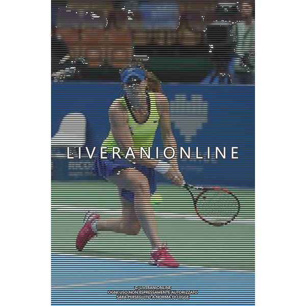 KATOWICE , HALA SPODEK 07.04.2016 SPORT TENIS KOBIETY TURNIEJ SINGLOWY WTA KATOWICE OPEN I RUNDA 1/8 FINALU FRANCESCA SCHIAVONE ( ITA ) - ALIZE CORNET ( FRA ) NZ ALIZE CORNET FOT MICHAL NOWAK / NEWSPIX.PL KATOWICE , HALA SPODEK 07.04.2016 TENNIS WOMAN SINGLES WTA INTERNATIONAL KATOWICE OPEN 1ST ROUND 1/8 FRANCESCA SCHIAVONE ( ITA ) - ALIZE CORNET ( FRA ) ALIZE CORNET MICHAL NOWAK / NEWSPIX.PL --- Newspix.pl *** Local Caption *** www.newspix.pl mail us: info@newspix.pl call us: 0048 022 23 22 222 --- Polish Picture Agency by Ringier Axel Springer Poland / AGENZIA ALDO LIVERANI SAS - ITALY ONLY EDITORIAL USE ONLY 