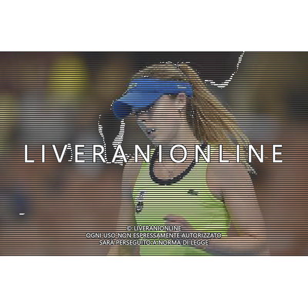 2016.04.07 Katowice hala Spodek Tenis ziemny WTA Katowice Open 2016 mecz Francesca SCHIAVONE (ITA) - Alize CORNET (FRA) N/z Alize CORNET Foto Lukasz Laskowski / PressFocus/NEWSPIX.PL 2016.04.07 Katowice Spodek Hall Women tennis tournament WTA Katowice Open 2016 game Francesca SCHIAVONE (ITA) vs. Alize CORNET (FRA) Alize CORNET Credit: Lukasz Laskowski / PressFocus --- Newspix.pl *** Local Caption *** www.newspix.pl mail us: info@newspix.pl call us: 0048 022 23 22 222 --- Polish Picture Agency by Ringier Axel Springer Poland / AGENZIA ALDO LIVERANI SAS - ITALY ONLY EDITORIAL USE ONLY 