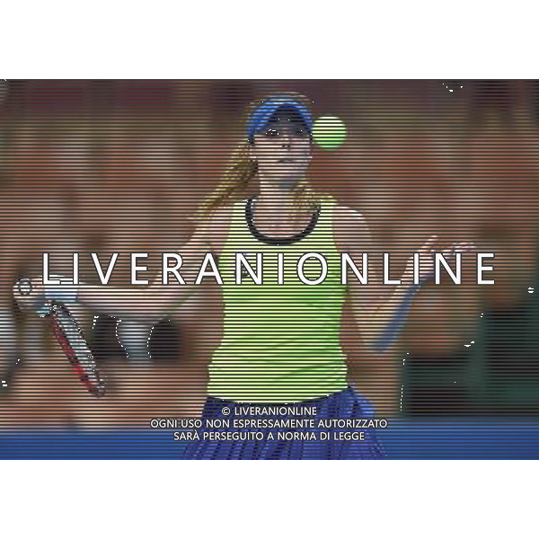 2016.04.07 Katowice hala Spodek Tenis ziemny WTA Katowice Open 2016 mecz Francesca SCHIAVONE (ITA) - Alize CORNET (FRA) N/z Alize CORNET Foto Lukasz Laskowski / PressFocus/NEWSPIX.PL 2016.04.07 Katowice Spodek Hall Women tennis tournament WTA Katowice Open 2016 game Francesca SCHIAVONE (ITA) vs. Alize CORNET (FRA) Alize CORNET Credit: Lukasz Laskowski / PressFocus --- Newspix.pl *** Local Caption *** www.newspix.pl mail us: info@newspix.pl call us: 0048 022 23 22 222 --- Polish Picture Agency by Ringier Axel Springer Poland / AGENZIA ALDO LIVERANI SAS - ITALY ONLY EDITORIAL USE ONLY 