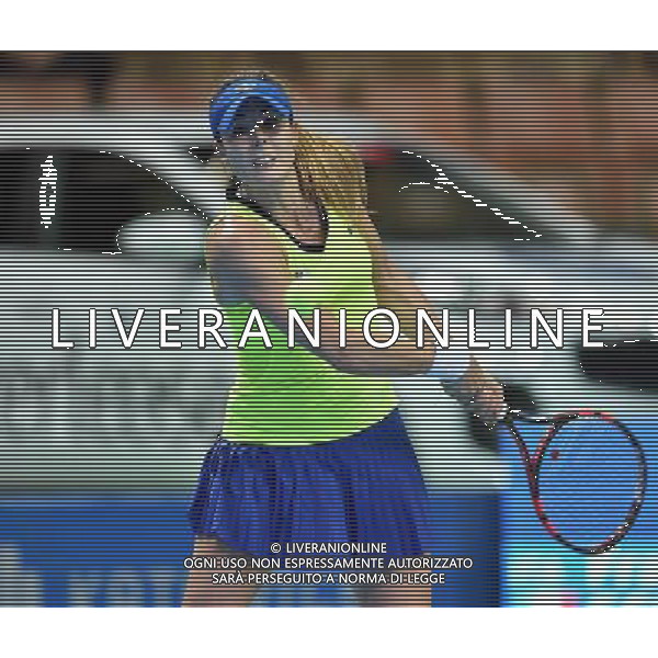 2016.04.07 Katowice hala Spodek Tenis ziemny WTA Katowice Open 2016 mecz Francesca SCHIAVONE (ITA) - Alize CORNET (FRA) N/z Alize CORNET Foto Lukasz Laskowski / PressFocus/NEWSPIX.PL 2016.04.07 Katowice Spodek Hall Women tennis tournament WTA Katowice Open 2016 game Francesca SCHIAVONE (ITA) vs. Alize CORNET (FRA) Alize CORNET Credit: Lukasz Laskowski / PressFocus --- Newspix.pl *** Local Caption *** www.newspix.pl mail us: info@newspix.pl call us: 0048 022 23 22 222 --- Polish Picture Agency by Ringier Axel Springer Poland / AGENZIA ALDO LIVERANI SAS - ITALY ONLY EDITORIAL USE ONLY 