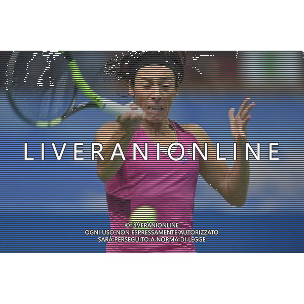 2016.04.07 Katowice hala Spodek Tenis ziemny WTA Katowice Open 2016 mecz Francesca SCHIAVONE (ITA) - Alize CORNET (FRA) N/z Francesca SCHIAVONE Foto Lukasz Laskowski / PressFocus/NEWSPIX.PL 2016.04.07 Katowice Spodek Hall Women tennis tournament WTA Katowice Open 2016 game Francesca SCHIAVONE (ITA) vs. Alize CORNET (FRA) Francesca SCHIAVONE Credit: Lukasz Laskowski / PressFocus --- Newspix.pl *** Local Caption *** www.newspix.pl mail us: info@newspix.pl call us: 0048 022 23 22 222 --- Polish Picture Agency by Ringier Axel Springer Poland / AGENZIA ALDO LIVERANI SAS - ITALY ONLY EDITORIAL USE ONLY 