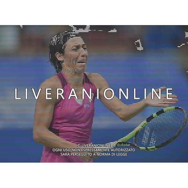 2016.04.07 Katowice hala Spodek Tenis ziemny WTA Katowice Open 2016 mecz Francesca SCHIAVONE (ITA) - Alize CORNET (FRA) N/z Francesca SCHIAVONE Foto Lukasz Laskowski / PressFocus/NEWSPIX.PL 2016.04.07 Katowice Spodek Hall Women tennis tournament WTA Katowice Open 2016 game Francesca SCHIAVONE (ITA) vs. Alize CORNET (FRA) Francesca SCHIAVONE Credit: Lukasz Laskowski / PressFocus --- Newspix.pl *** Local Caption *** www.newspix.pl mail us: info@newspix.pl call us: 0048 022 23 22 222 --- Polish Picture Agency by Ringier Axel Springer Poland / AGENZIA ALDO LIVERANI SAS - ITALY ONLY EDITORIAL USE ONLY 