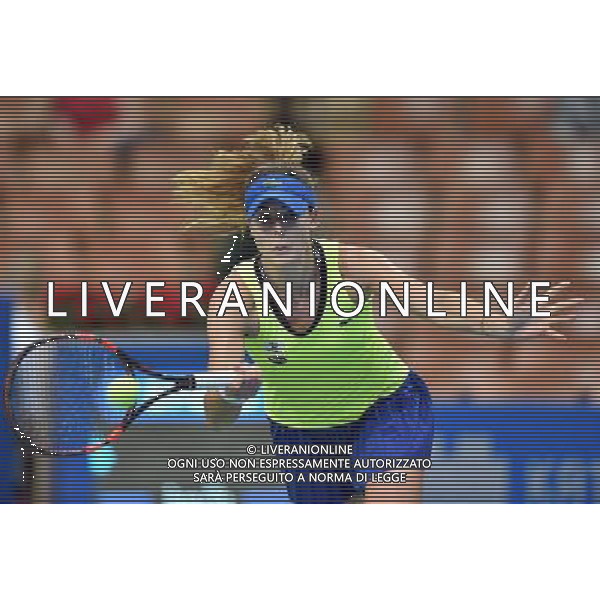 2016.04.07 Katowice hala Spodek Tenis ziemny WTA Katowice Open 2016 mecz Francesca SCHIAVONE (ITA) - Alize CORNET (FRA) N/z Alize CORNET Foto Lukasz Laskowski / PressFocus/NEWSPIX.PL 2016.04.07 Katowice Spodek Hall Women tennis tournament WTA Katowice Open 2016 game Francesca SCHIAVONE (ITA) vs. Alize CORNET (FRA) Alize CORNET Credit: Lukasz Laskowski / PressFocus --- Newspix.pl *** Local Caption *** www.newspix.pl mail us: info@newspix.pl call us: 0048 022 23 22 222 --- Polish Picture Agency by Ringier Axel Springer Poland / AGENZIA ALDO LIVERANI SAS - ITALY ONLY EDITORIAL USE ONLY 