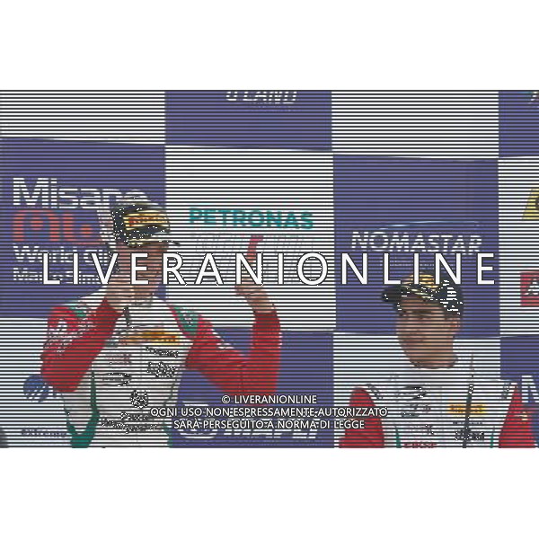 Italian F.4 Championship Powered by Abatrh, Manche A - B, Gara A - B, Gara A - B, nella foto: Mick Schumacher, sul podio, ESULTA, Â©Claudio Zamagni/Agenzia Aldo Liverani s.a.s.